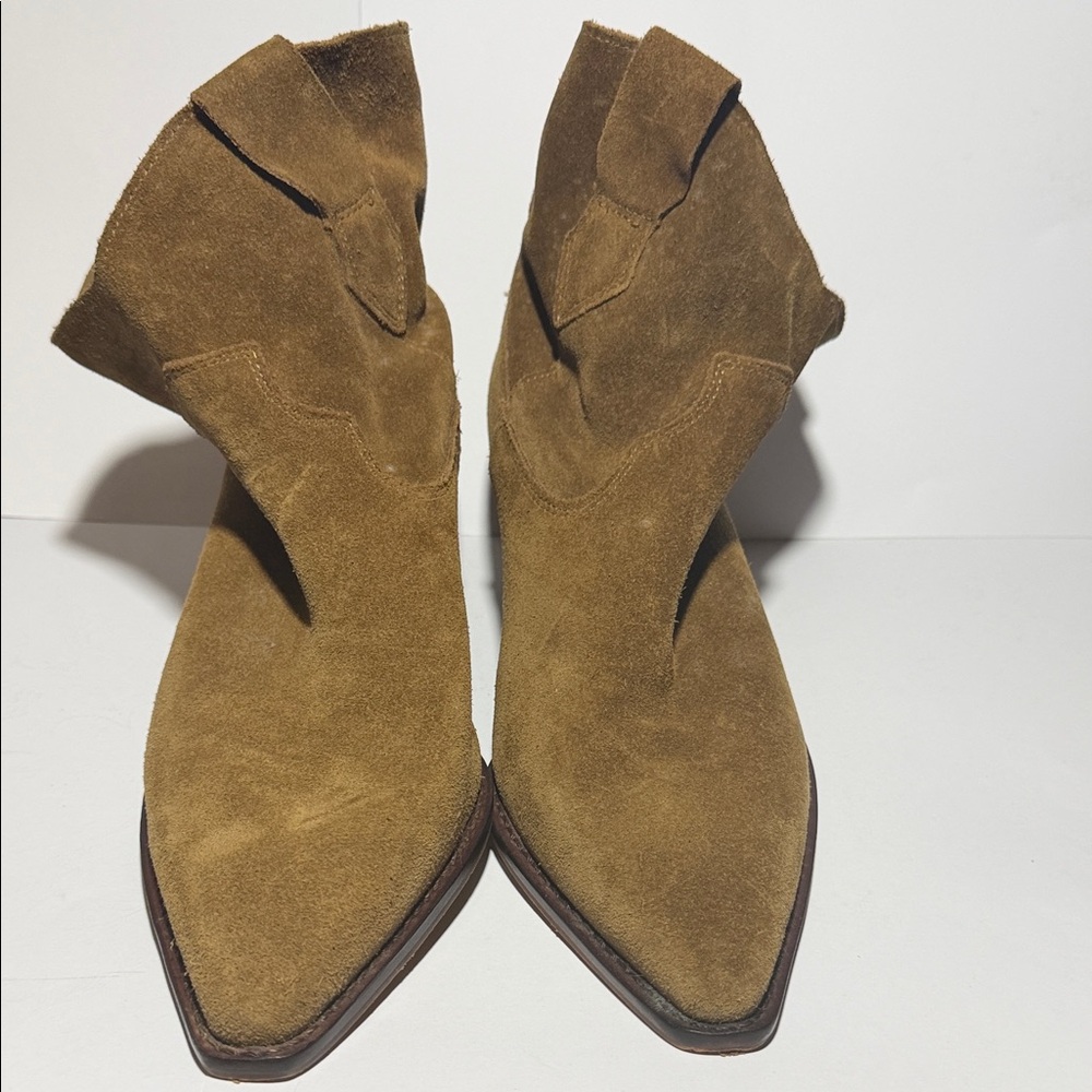 Chinese Laundry Women's Suede Ankle Booties in Brown